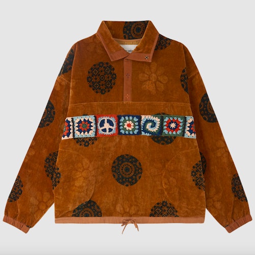 Story MFG, Bark Flower Portal Velvet Pullover, £450