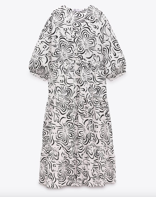 Printed Tiered Dress, WAS £49.99 NOW £32.99