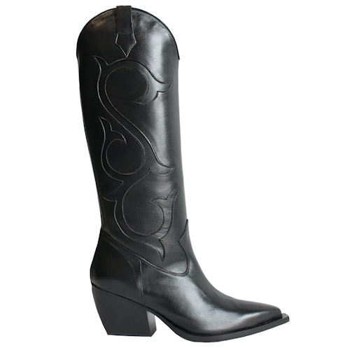 Annie's Ibiza x Terry de Havilland, Black Cowboy Boots