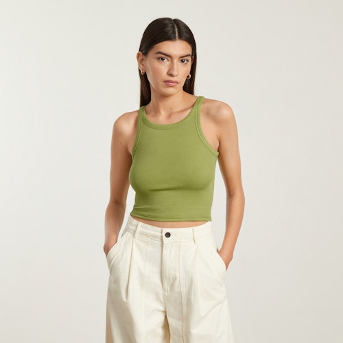 best vest tops Everlane, The Pima Micro-Rib Short Tank, £43