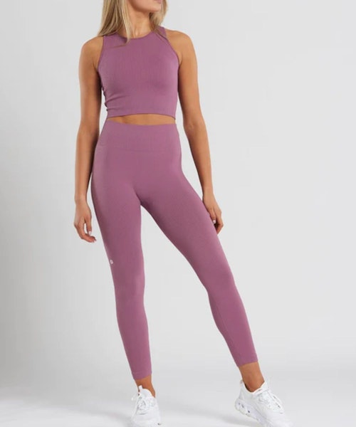 Gym+Coffee Lotus Rib Knit Legging