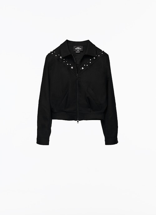zara Emmanuelle alt Kate Moss Rhinestone Bomber Jacket, £119