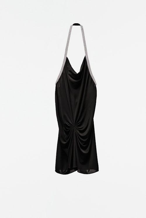 zara Emmanuelle alt Kate Moss Draped Rhinestone Dress, £89.99