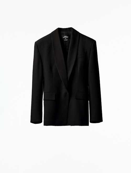 zara Emmanuelle alt Kate Moss Blazer With Shoulder Pads, £119