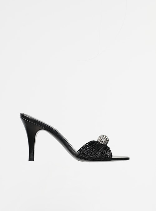 zara Emmanuelle alt Kate Moss High-Heel Sandals With Rhinestones Black, £119