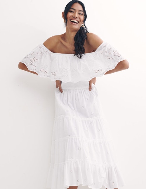 lunchtime shop Monday Monday - Nobody's Child, Olivia Bardot Midi Dress, £79