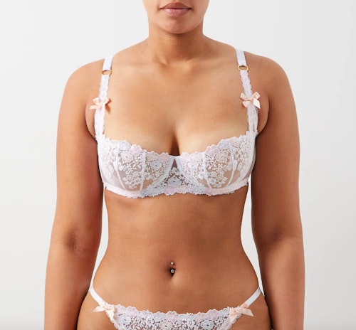 Agent Provocateur, Petunia Lace And Tulle Underwired Bra