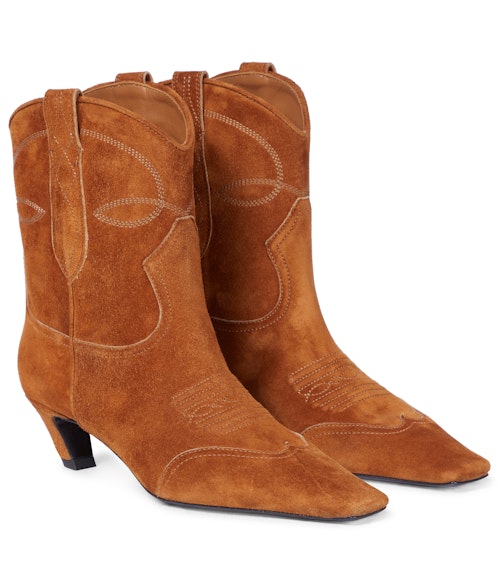 Khaite, Suede Cowboy Boots, £830