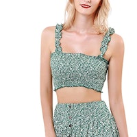 YODNBUK, Women's Summer Dress Floral Two-Piece Outfit, WAS £31.99 NOW £25.59