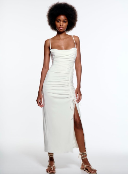 Zara, Midi Dress With Draped Detail, £45.99