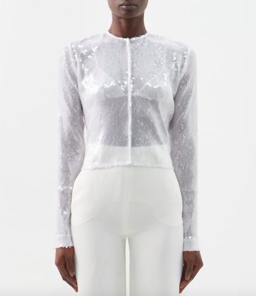 16Arlington, Keid Sequinned Tulle Cardigan