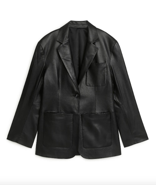 Arket, Leather Blazer