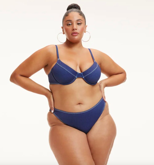Good American, Denim Demi Top