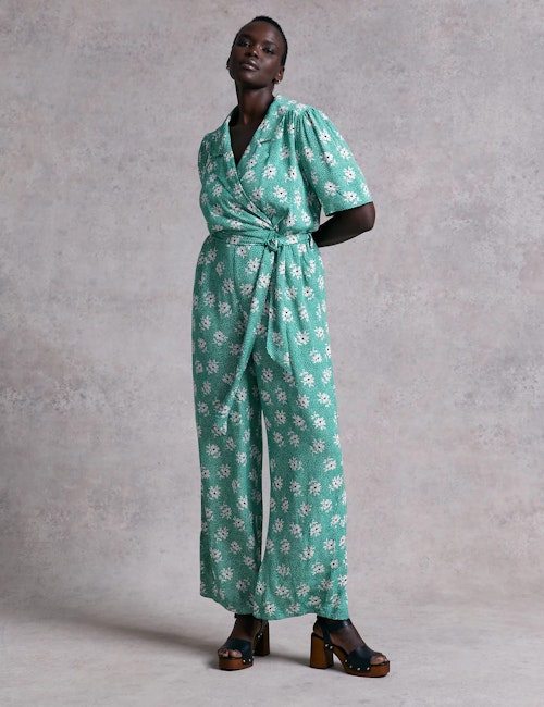M&S x Ghost Ditsy Floral Wrap Jumpsuit