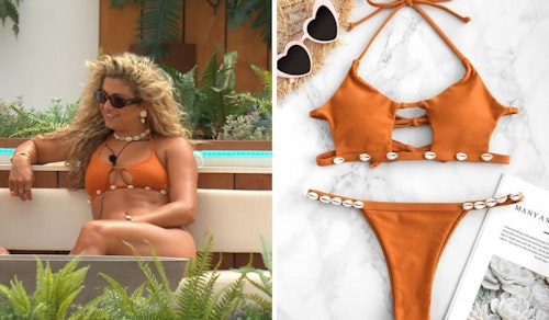 Antigoni Buxton's Orange Shell Bikini
