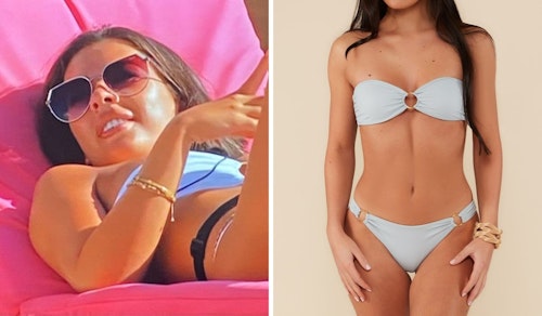 Gemma Owen's Grey Bandeau Bikini