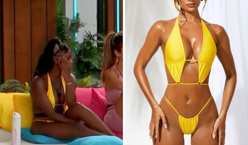 Indiyah Polack's Yellow Detail Bikini