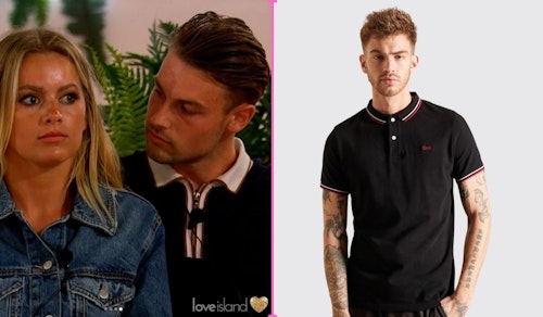 Love Island Andrew's Black White Collared Polo (Week Three)