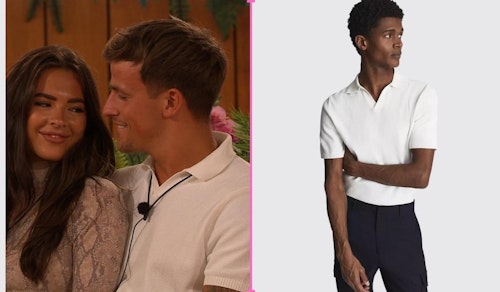 Love Island Luca's White Polo Shirt (Week Three)
