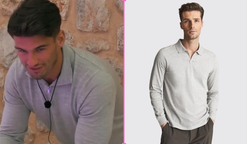 Love Island Jacques' Grey Zip Neck Sweater (Week Two)
