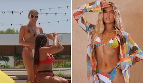 Tasha Ghouri's Multi-Coloured Bikini