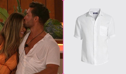 Love Island Davide's White Linen Shirt (Recoupling)