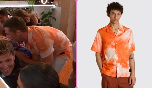 Love Island Billy's Orange Cloud Tie-Dye Shirt (Week Six)