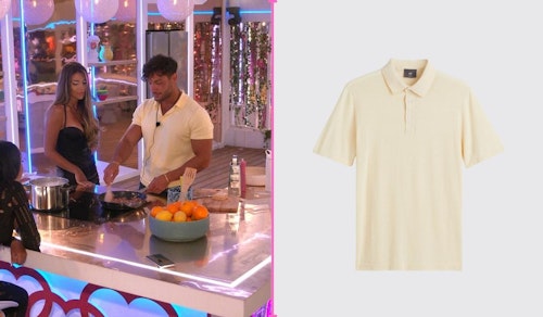 Love Island Davide's Pale Yellow Polo Shirt (Week Six)