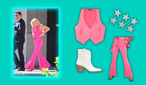 Barbie's pink cowboy outfit in the upcoming Barbie film...