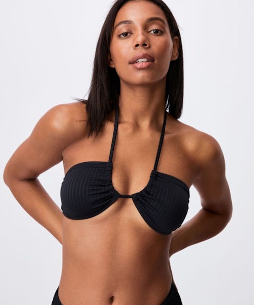 black bikini top