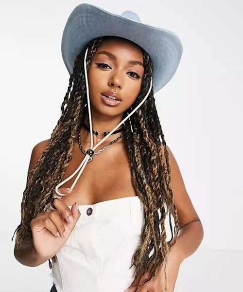 New Girl Order Cowboy Hat in Light Denim