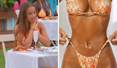 Danica Taylor's Multi-coloured Triangle Bikini