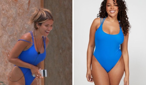 Ekin-Su Cülcüloglu's Blue Swimsuit