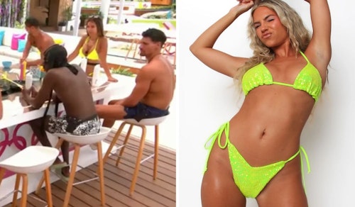 Ekin-Su Cülcüloglu's Yellow Sparkle Bikini