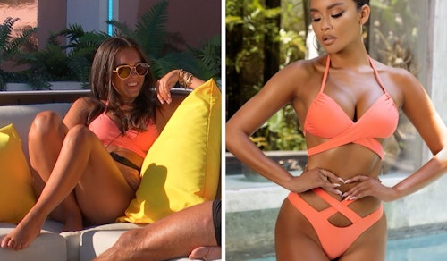 Gemma Owen's Orange Cross Body Bikini