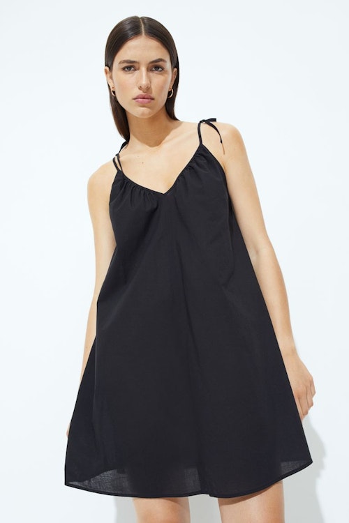 V-neck mini dress