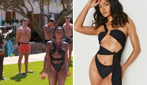 Indiyah Polack's One Shoulder Ring Detail Swimsuit