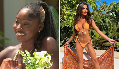 Indiyah Polack's Orange Pearl Detail Bikini