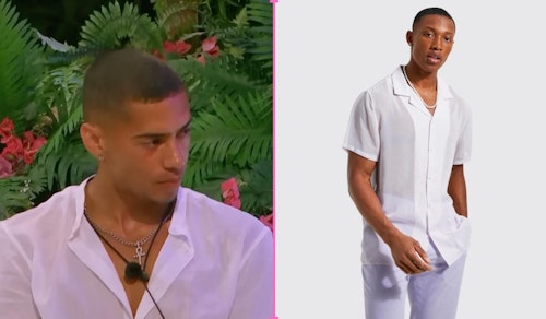 Love Island Josh's White See-Through Shirt (Week Five)