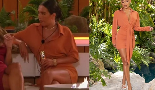 Gemma's orange shirt dress