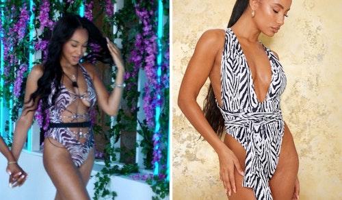Summer Botwe's Zebra Print Swimsuit