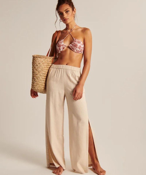 Upside Down Halter Triangle Bikini Top