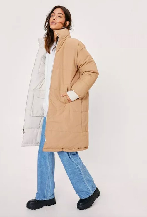 Longline Reversible Recycled Padded Jacket