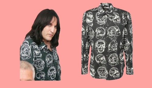 Noel's Alexander McQueen Skull Print Cotton Shirt