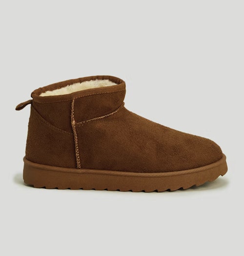Matalan Tan Short Snuggle Boots