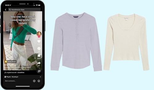 Scandi fashion: Long Sleeve Ribbed Tops