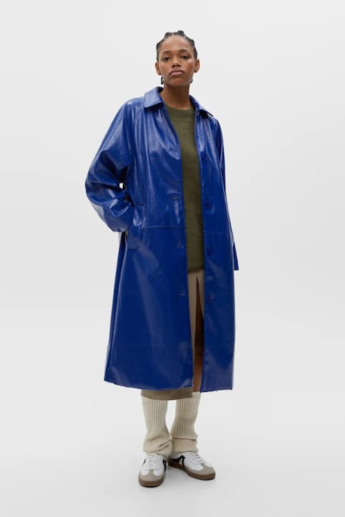 Vinyl Trench Coat