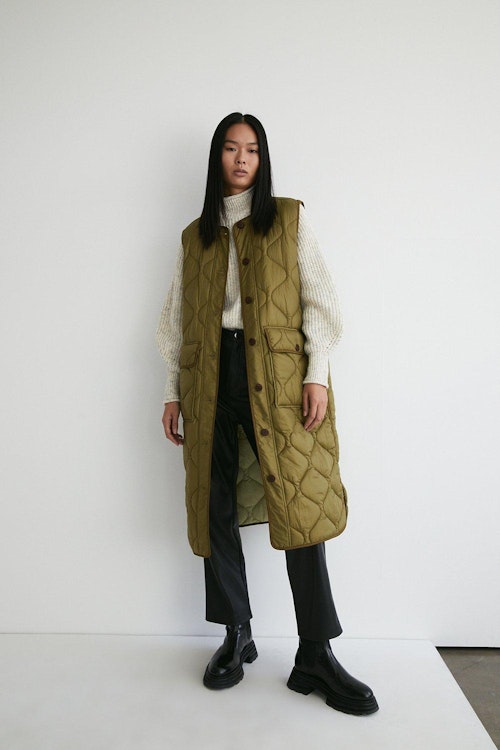 Ultimate Long Line Quilted Liner Vest