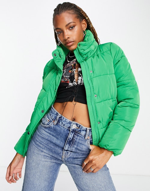 Only Exclusive Padded Jacket in Bright Green