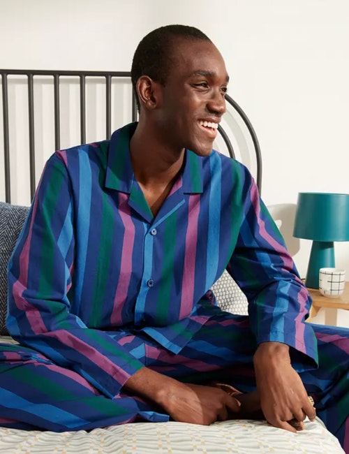 John Lewis ANYDAY Bold Stripe Pyjama Set, Multi